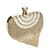 billiga Kuvertväskor och aftonväskor-Dam Kristall / Strass Polyester Aftonväska Rhinestone Crystal Evening Bags Konstverk Svart / Guld / Silver