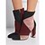 cheap Women&#039;s Boots-Women&#039;s Fleece Fall / Winter Chunky Heel 5.08-10.16 cm / Booties / Ankle Boots Red