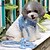 abordables Colliers, harnais et laisses pour chiens-Chat Chien Harnais Laisses Ajustable / Réglable Cosplay Textile Nylon Toile de jean Bleu
