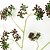 Χαμηλού Κόστους Ψεύτικα Λουλούδια-μικρό χόρτο Viburnum φρούτα σε πλαστικό χόρτο για τεχνητή διακόσμηση του σπιτιού (σετ των 2)