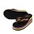 abordables Claquettes et tongs femme-Femme Chaussures PVC Eté Talon Plat Noir / Fuchsia / Marron