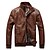 cheap Men&#039;s Jackets-Men PU Outerwear / Top , Without Lining
