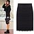 cheap Women&#039;s Skirts-Women&#039;s Lace White / Black Skirts , Lace Knee-length