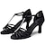 cheap Latin Shoes-Women&#039;s Latin Shoes / Ballroom Shoes Satin Sandal Rhinestone / Buckle Customized Heel Customizable Dance Shoes Black / Brown / Suede / Performance