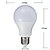 Χαμηλού Κόστους LED Λάμπες Globe-3 W LED Λάμπες Σφαίρα 280-320 lm E26 / E27 A60(A19) LED χάντρες LED Υψηλης Ισχύος Τηλεχειριζόμενο RGB 85-265 V / 1 τμχ / RoHs / CCC