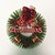 abordables Décorations de Noël-1pc noël pin aiguilles couronne (rouge) noël décorations