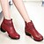 olcso Tánccipők-Női Tánccipők Bőr Csizmák / Kétrészes talp Cipzár Alacsony Szabványos méret Dance Shoes Fekete / Piros