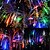 Χαμηλού Κόστους LED Φωτολωρίδες-LED φωτιστικά αδιάβροχα μετεωρίτη ντους βροχή 30cm 8 σωλήνες διακόσμηση διακοπών για κήπο χριστουγεννιάτικο αίθριο πάρτι Χριστούγεννα led φως δέντρο εσωτερική διακόσμηση σπιτιού 100-240v