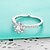 cheap Rings-Women&#039;s Band Ring Silver 26 Sterling Silver Zircon Round Elegant Wedding Party Daily Casual Costume Jewelry