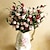 billige Kunstig blomst-9 Head of Rose in Silk Cloth Artificial Flower for Home Decoration(5Piece)