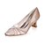 cheap Wedding Shoes-Women&#039;s Chunky Heel Satin Spring / Summer Pink / Champagne / Ivory / Wedding / Party &amp; Evening