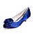 cheap Wedding Shoes-Women&#039;s Shoes Satin Spring / Summer Low Heel Blue / Champagne / Ivory / Wedding / Party &amp; Evening