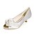 cheap Wedding Shoes-Women&#039;s Shoes Satin Spring / Summer Low Heel Blue / Champagne / Ivory / Wedding / Party &amp; Evening