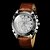 cheap Dress Classic Watches-Men&#039;s Wrist Watch Quartz Quilted PU Leather Black / Brown Hot Sale Analog Charm - Black Brown White