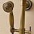 お買い得  シャワー用水栓金具-シャワーシステム セットする - レインフォール 伝統風 アンティーク真鍮 シャワーシステム セラミックバルブ Bath Shower Mixer Taps / 二つのハンドル三穴