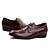 baratos Sapatos Oxford para Homem-MasculinoConforto-Rasteiro-Preto Marrom-Couro-Escritório &amp; Trabalho Casual Festas &amp; Noite