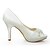 cheap Women&#039;s Heels-Women&#039;s Summer Stiletto Heel / Platform Wedding Dress Crystal Stretch Satin Ivory
