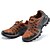 abordables Chaussures de Course Homme-Homme Confort Tulle Cuir Printemps Eté Automne Randonnée Confort Gris Orange