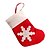 abordables Decoraciones navideñas-Decoración 5pcs navidad de mini calcetines cuchillo y bolsas cuchillería tenedor