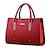 cheap Handbag &amp; Totes-Women PU Baguette Shoulder Bag / Tote-Red / Black