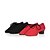 cheap Ballroom Shoes &amp; Modern Dance Shoes-Women&#039;s Dance Shoes Modern Shoes Ballroom Shoes Sneaker Split Sole Ruched / Lace-up / Fur Chunky Heel Non Customizable Black / Red / Indoor / Performance / Practice / Professional / EU39