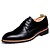 baratos Sapatos Oxford para Homem-Masculino sapatos Couro Primavera Verão Outono Inverno Conforto Inovador Oxfords Cadarço Para Casual Festas &amp; Noite Preto Marron