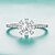 cheap Rings-Women&#039;s Band Ring Silver 26 Sterling Silver Zircon Round Elegant Wedding Party Daily Casual Costume Jewelry