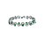 abordables Bracelets-Femme Zircon cubique Bleu Vert Blanc Chaîne Bracelet Bijoux Bleu Vert Argent pour Soirée Mariage Occasion spéciale Anniversaire Cadeau Décontracté / Quotidien / Fiançailles