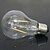 billige LED-globepærer-5pcs A60 2W E27 250LM 360 Degree Warm/Cool White Edison LED Filament Light Bulb(ACAC220-240V)