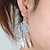 cheap Earrings-Women&#039;s Flower Feather Ladies Tassel Vintage Party Work Casual Earrings Jewelry Screen Color For Daily