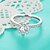 cheap Rings-Women&#039;s Band Ring Silver 26 Sterling Silver Zircon Round Elegant Wedding Party Daily Casual Costume Jewelry
