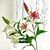 cheap Artificial Flower-Artificial Flowers 2 Branch European Style Lilies Tabletop Flower