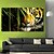 cheap Prints-Stretched Canvas Print Animals Five Panels Vertical Print Wall Decor Home Decoration