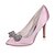 tanie Obuwie ślubne damskie-Women&#039;s Satin Spring / Summer Stiletto Heel Pink / Champagne / Ivory / Wedding / Party &amp; Evening