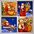 cheap Prints-4 Panels Santa Claus Father Christmas Picture Print  on Canvas Unframed