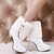 cheap Women&#039;s Boots-Women&#039;s Shoes Leatherette Spring / Fall / Winter Comfort Stiletto Heel 15.24-20.32cm / Mid-Calf Boots Sparkling Glitter White / Black