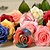 זול פרח מלאכותי-משי / פלסטיק ורדים פרחים מלאכותיים