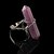 voordelige Ring-Dames Bandring Kristal Wit Paars Roze Legering Dames Modieus Dagelijks Causaal Sieraden / Verstelbaar