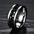 cheap Rings-Men&#039;s Band Ring - Titanium Steel, Gold Plated 7 / 8 / 9 Black / Golden For Wedding / Party / Daily