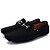 preiswerte Herrenpantoletten &amp; -slipper-Herren Schuhe Wildleder Lackleder Frühling Sommer Herbst Komfort Flacher Absatz Für Sportlich Normal Schwarz Blau