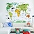 preiswerte Wand-Sticker-Dekorative Wand Sticker - Karte Wandaufkleber Landschaft / Tiere / Cartoon Design Wohnzimmer / Schlafzimmer / Esszimmer