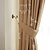 cheap Curtains Drapes-Rod Pocket Grommet Top Double Pleat Two Panels Curtain Country Modern Neoclassical Mediterranean , Embroidery Leaf Bedroom