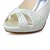 cheap Women&#039;s Heels-Women&#039;s Summer Stiletto Heel / Platform Wedding Dress Crystal Stretch Satin Ivory