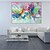 billige Abstrakte malerier-Hang malte oljemaleri Håndmalte - Abstrakt Moderne Inkluder indre ramme / Stretched Canvas