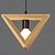 cheap Pendant Lights-Geometric Pendant Light Downlight Painted Finishes Wood / Bamboo Wood / Bamboo Mini Style 110-120V / 220-240V Bulb Not Included / E26 / E27