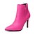 preiswerte Damenstiefel-Damen Schuhe Wildleder Herbst Springerstiefel High Heels Stöckelabsatz Reißverschluss Fuchsia / Rot / Khaki