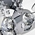 baratos Candeeiros de Teto-5-luz 70cm(28 Inch) Cristal / LED Apliques de Tecto Metal Vidro Cromado Contemporâneo Moderno 220-240V / E26 / E27