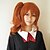 cheap Videogame Cosplay Wigs-LanTing Cos Tonari no Kaibutsu-kun My Little Monster Orange Long Cosplay Wig Party Anime Hair