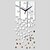 abordables Horloges murales miroirs-Moderne/Contemporain Famille Horloge murale,Carré Autres 25.58*10.24 Horloge