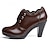 cheap Women&#039;s Oxfords-Women&#039;s Shoes Diamond Chunky Heel Comfort / Closed Toe Oxfords Dress / Casual Black / Brown